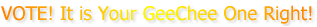 VOTE! It is Your GeeChee One Right!